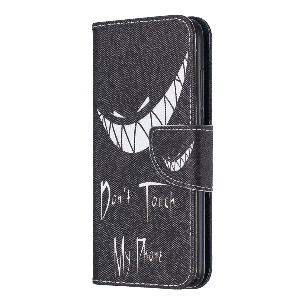 Style D'impression pu Leather Flip Stand Téléphone Pour Xiaomi Redmi 7a - ne Touche Pas Mon Téléphone