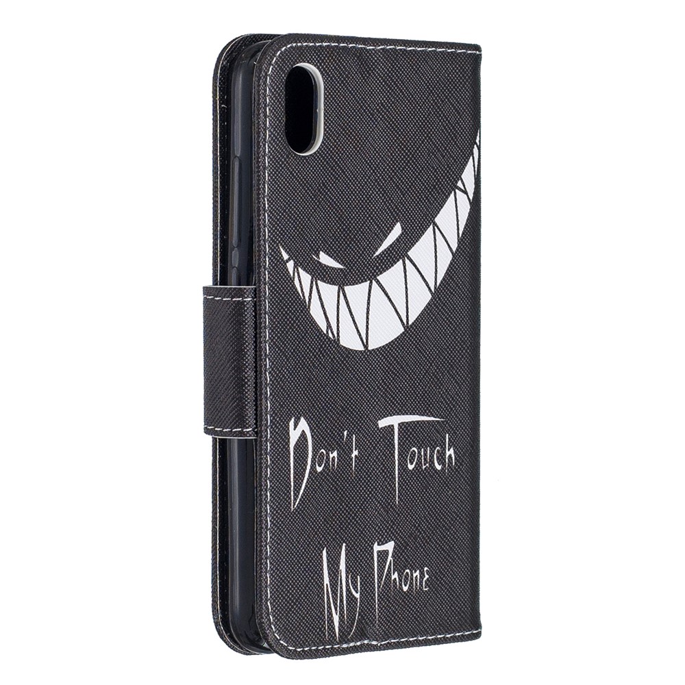 Printing Style PU Leather Flip Stand Phone Case for Xiaomi Redmi 7A - Do not Touch My Phone-3