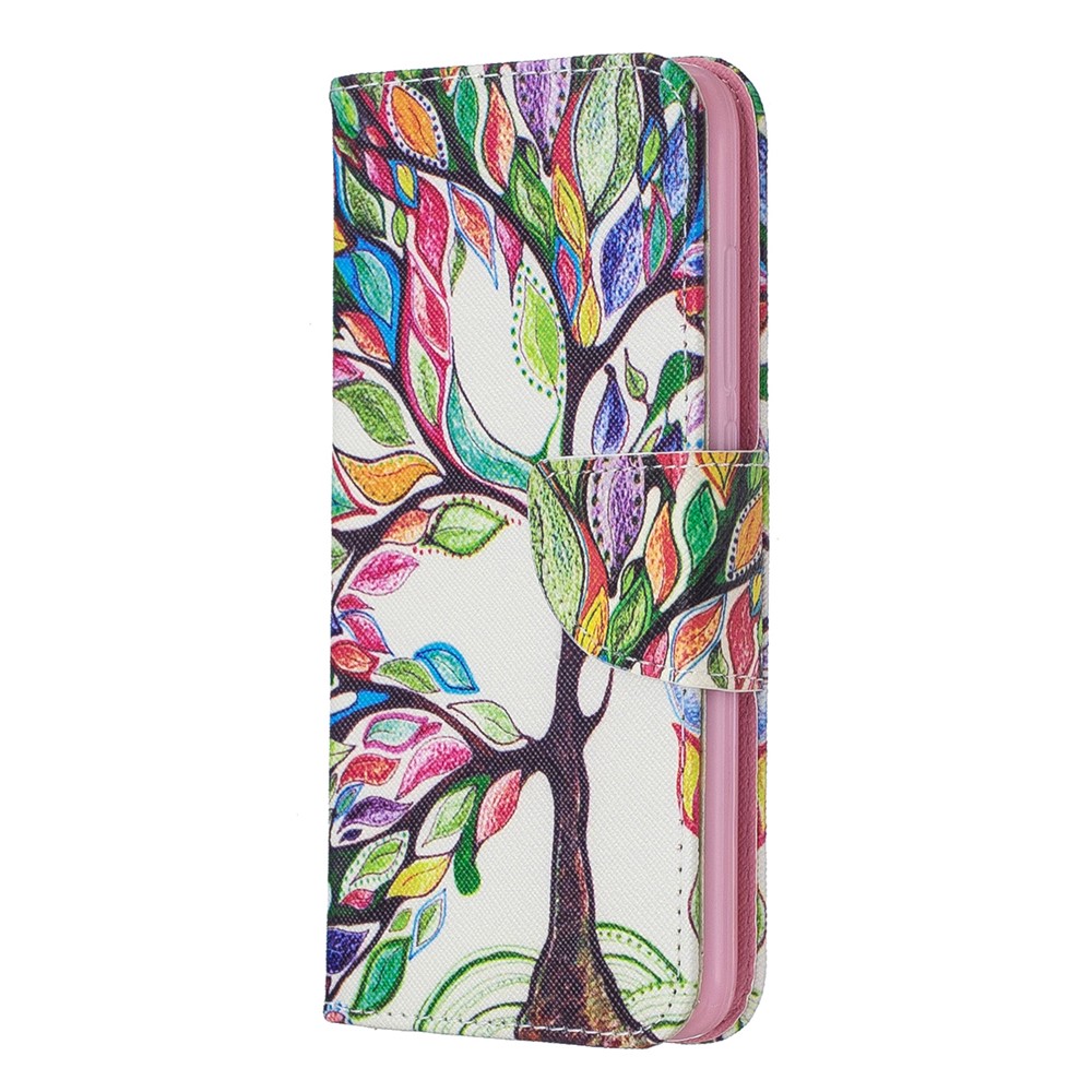 Printing Style PU Leather Flip Stand Phone Case for Xiaomi Redmi 7A - Colorized Tree-2