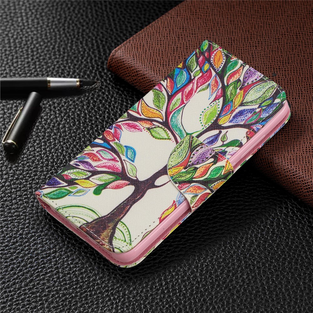 Printing Style PU Leather Flip Stand Phone Case for Xiaomi Redmi 7A - Colorized Tree-7