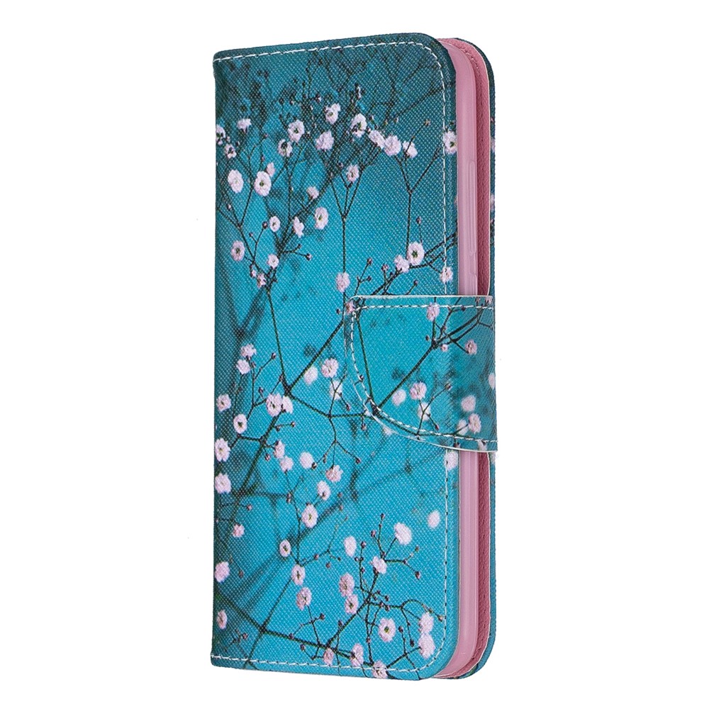 Printing Style PU Leather Flip Stand Phone Case for Xiaomi Redmi 7A - Tree with Flowers-2