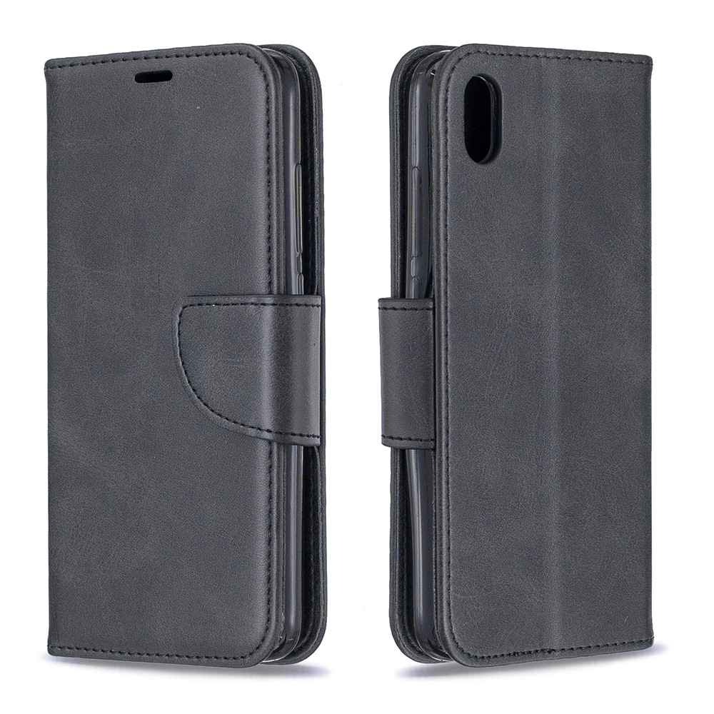 PU Leather Phone Wallet Stand Cover Case for Xiaomi Redmi 7A - Black-4