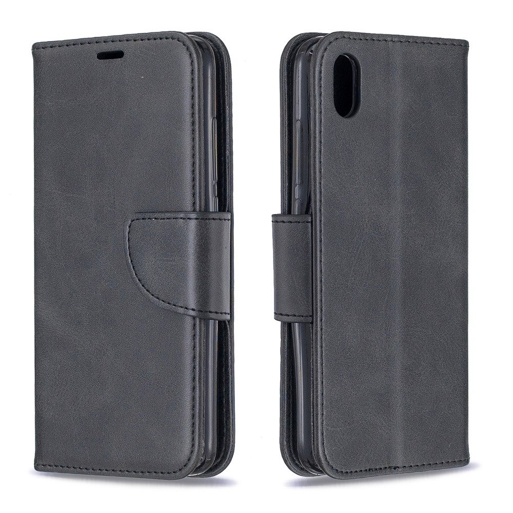 PU Leder Telefon Brieftaschenstand Cover Hülle Für Xiaomi Redmi 7a - Schwarz