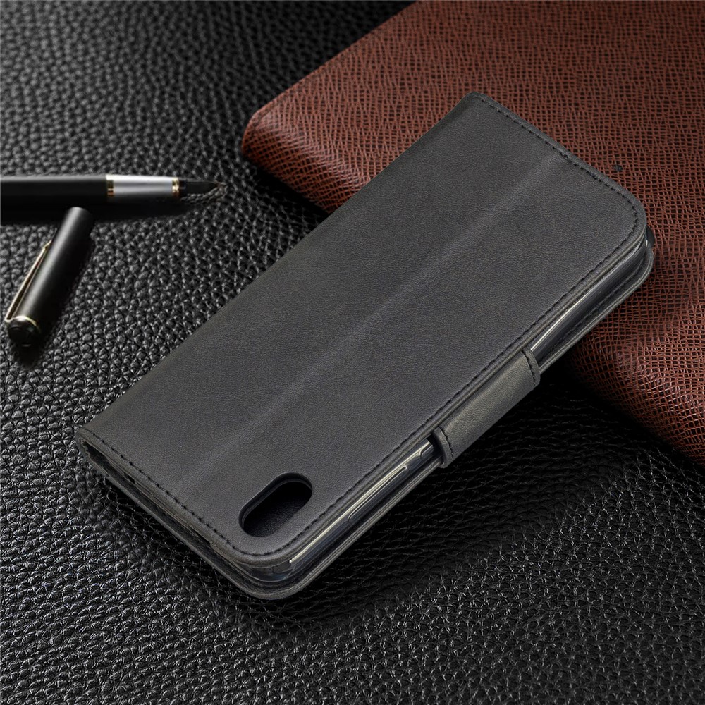 PU Leather Phone Wallet Stand Cover Case for Xiaomi Redmi 7A - Black-8