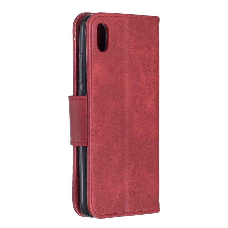 PU Leather Phone Wallet Stand Cover Case for Xiaomi Redmi 7A - Red-3