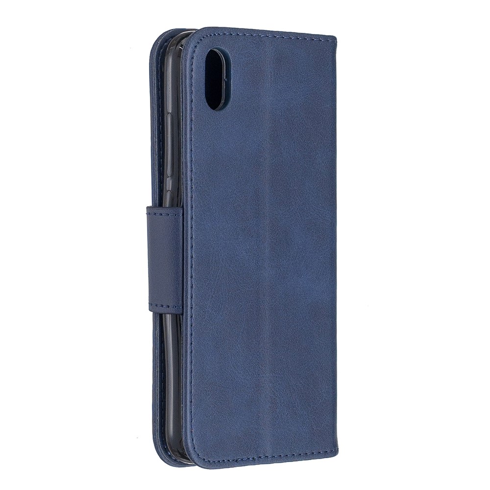 PU Leather Phone Wallet Stand Cover Case for Xiaomi Redmi 7A - Blue-3
