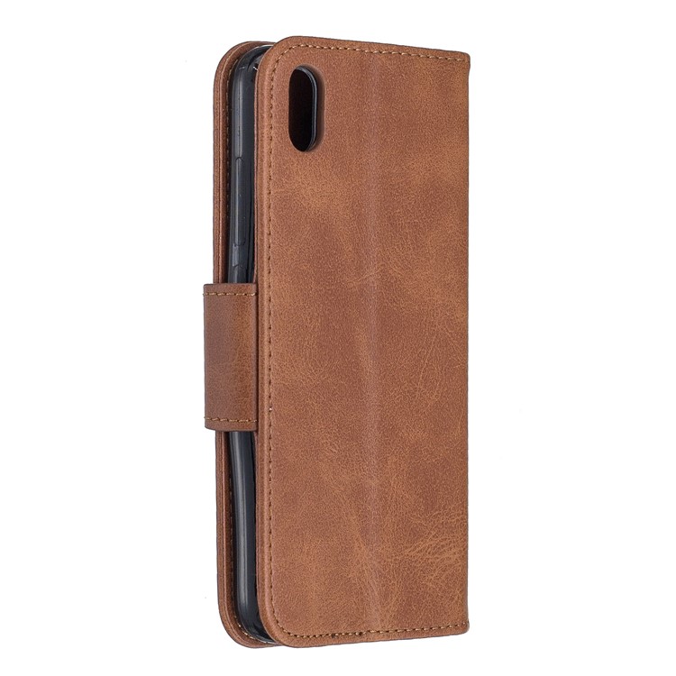 PU Leather Phone Wallet Stand Cover Case for Xiaomi Redmi 7A - Dark Brown-3