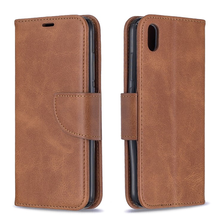 PU Leather Phone Wallet Stand Cover Case for Xiaomi Redmi 7A - Dark Brown-4