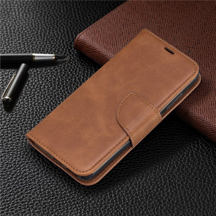 PU Leather Phone Wallet Stand Cover Case for Xiaomi Redmi 7A - Dark Brown-7