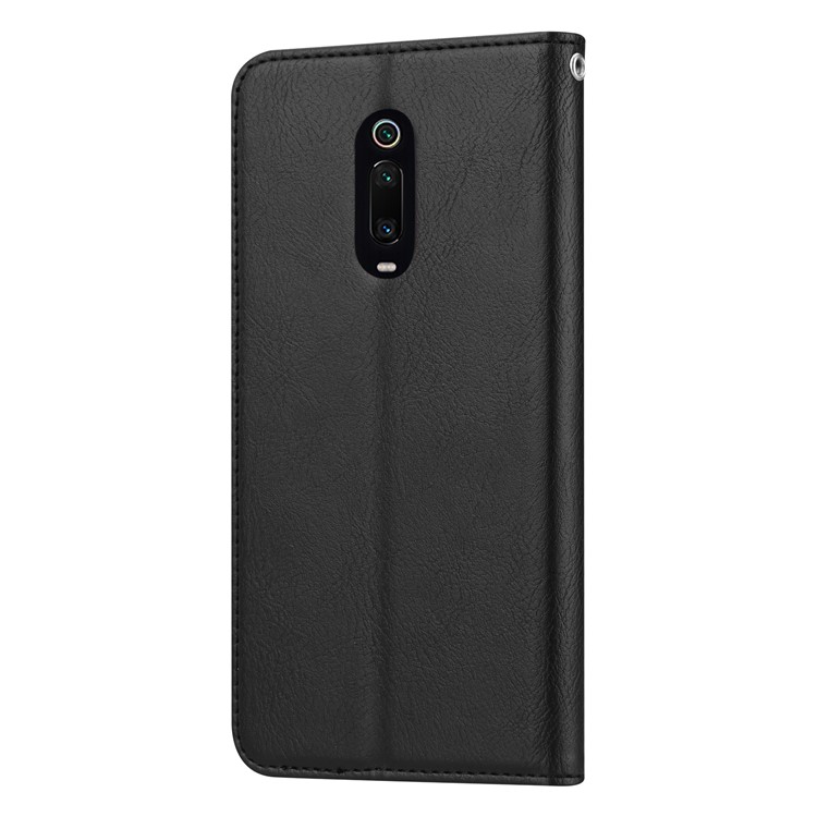 Auto-absorbed PU Leather Stand Wallet Phone Cover for Xiaomi Redmi K20/Mi 9/K20 Pro/Mi 9 Pro - Black-2