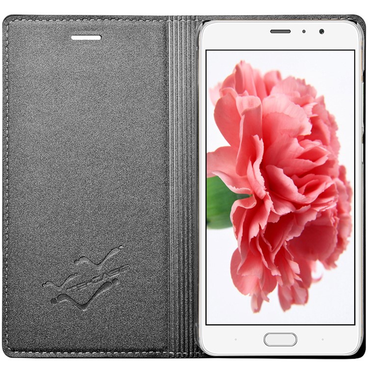 TSCASE Sand-like Matte Magnetic Leather Stand Case for Xiaomi Redmi Pro - Dark Grey-2