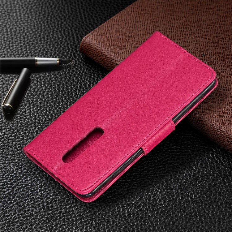 Imprint Butterfly Wallet Stand PU Leather Phone Case for Xiaomi Redmi K20 / K20 Pro / Mi 9T / Mi 9T Pro - Rose-8