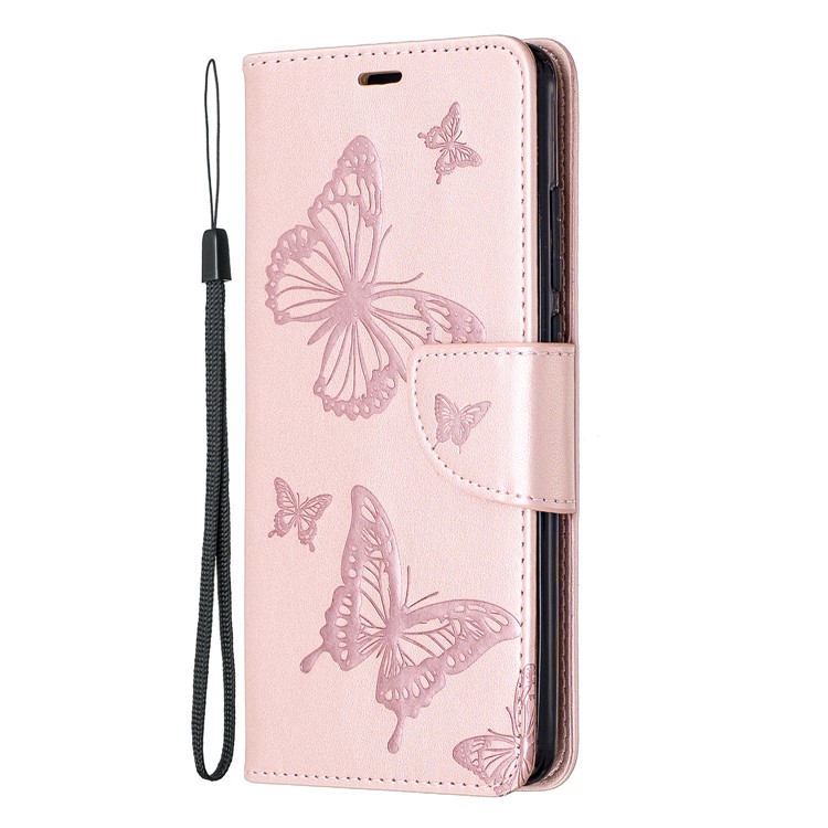 Impressão Carteira Suporte Da Carteira De Couro Pu Phone Case Para Xiaomi Redmi K20 / K20 Pro / Mi 9T / Mi 9T Pro - Rosa Ouro-2