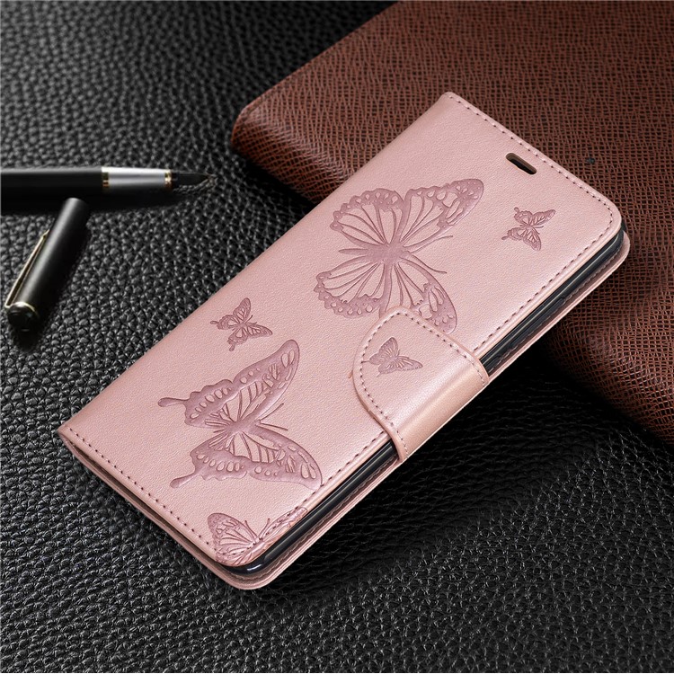 Impressão Carteira Suporte Da Carteira De Couro Pu Phone Case Para Xiaomi Redmi K20 / K20 Pro / Mi 9T / Mi 9T Pro - Rosa Ouro-7