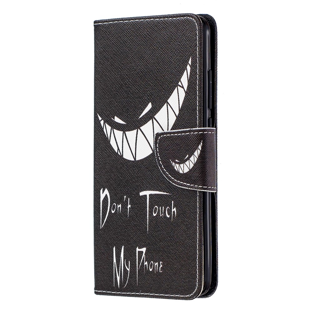 Pattern Printing Leather Wallet Case for Xiaomi Redmi K20 / Mi 9T / Redmi K20 Pro / Mi 9T Pro - Do not Touch My Phone-2