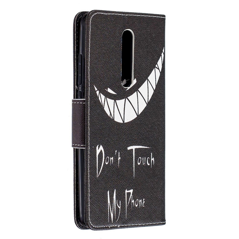 Pattern Printing Leather Wallet Case for Xiaomi Redmi K20 / Mi 9T / Redmi K20 Pro / Mi 9T Pro - Do not Touch My Phone-3