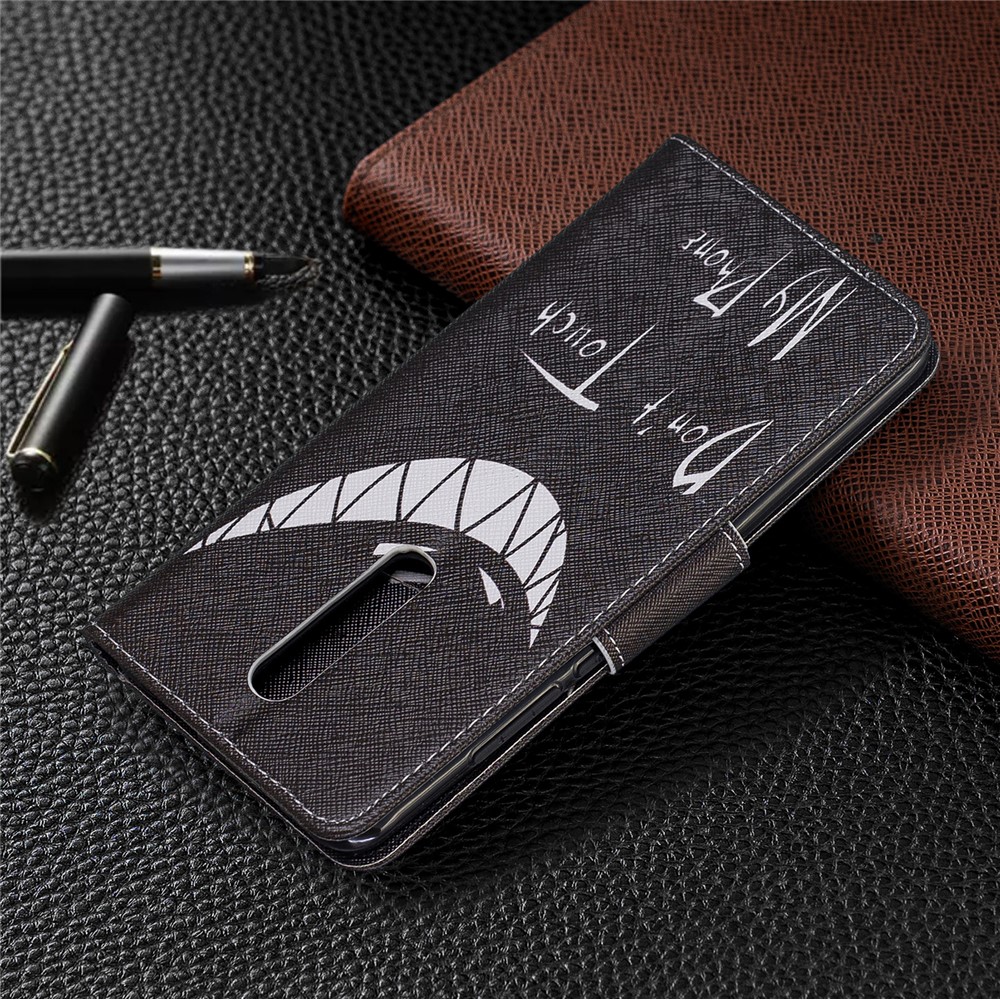 Pattern Printing Leather Wallet Case for Xiaomi Redmi K20 / Mi 9T / Redmi K20 Pro / Mi 9T Pro - Do not Touch My Phone-8