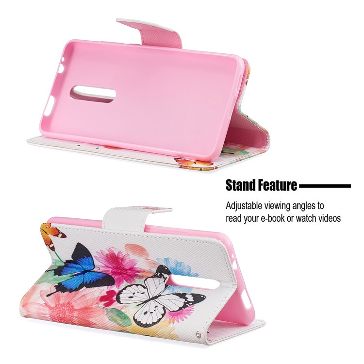 Pattern Printing Leather Wallet Case for Xiaomi Redmi K20 / Mi 9T / Redmi K20 Pro / Mi 9T Pro - Vivid Butterflies-5