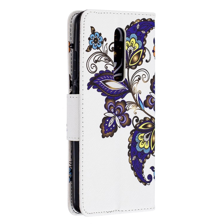 Pattern Printing Wallet Stand Flip Leather Protective Case for Xiaomi Redmi K20/Mi 9T/K20 Pro/Mi 9T Pro - Butterflies and Flowers-3