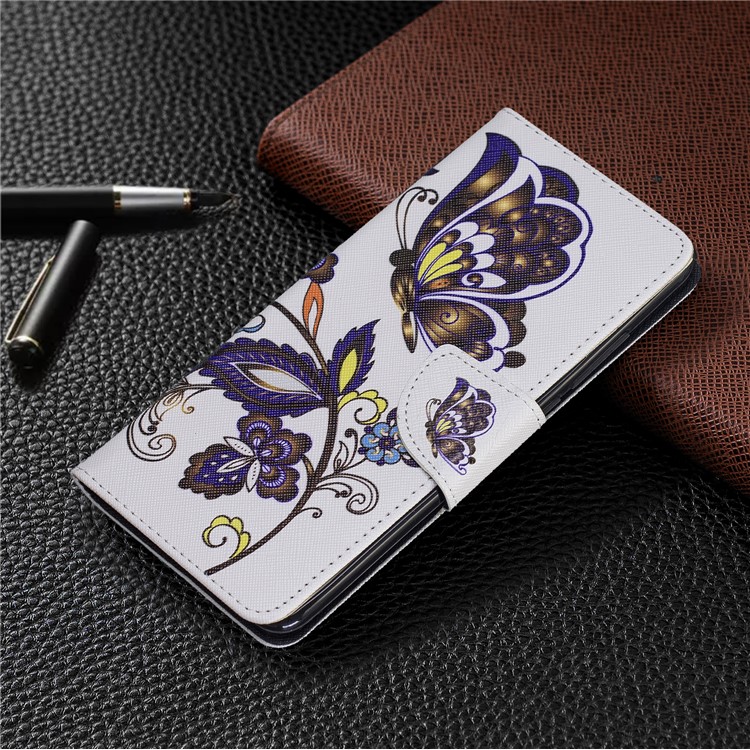 Pattern Printing Wallet Stand Flip Leather Protective Case for Xiaomi Redmi K20/Mi 9T/K20 Pro/Mi 9T Pro - Butterflies and Flowers-7