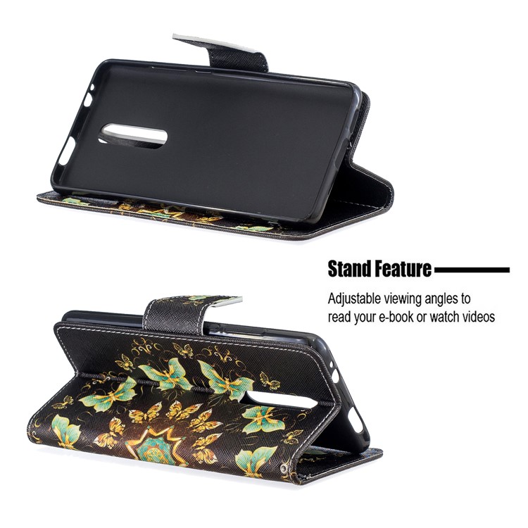Pattern Printing Wallet Stand Flip Leather Protective Case for Xiaomi Redmi K20/Mi 9T/K20 Pro/Mi 9T Pro - Butterflies-5