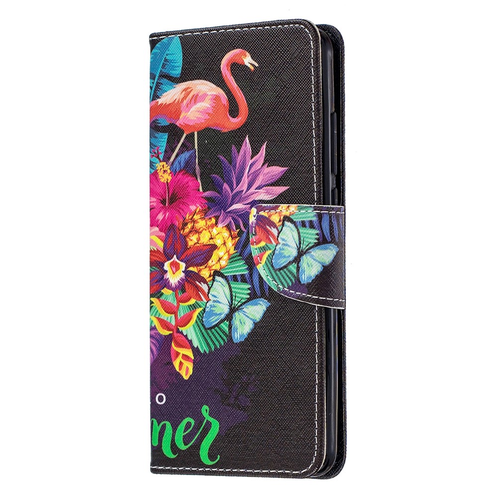 Pattern Printing Wallet Stand Flip Leather Protective Case for Xiaomi Redmi K20/Mi 9T/K20 Pro/Mi 9T Pro - Flamingos and Flowers-2