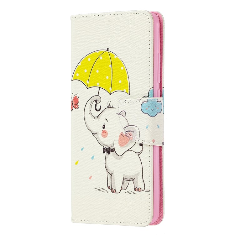 Pattern Printing Wallet Stand Flip Leather Protective Case for Xiaomi Redmi K20/Mi 9T/K20 Pro/Mi 9T Pro - Elephant and Umbrella-2