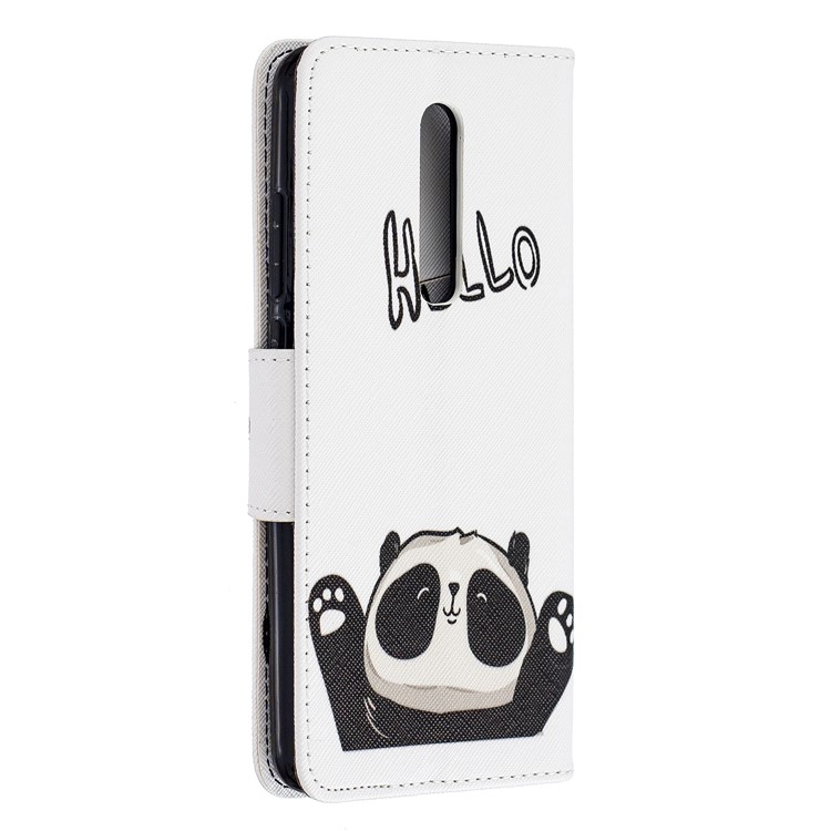 Pattern Printing Wallet Stand Flip Leather Protective Case for Xiaomi Redmi K20/Mi 9T/K20 Pro/Mi 9T Pro - Hello Panda-3