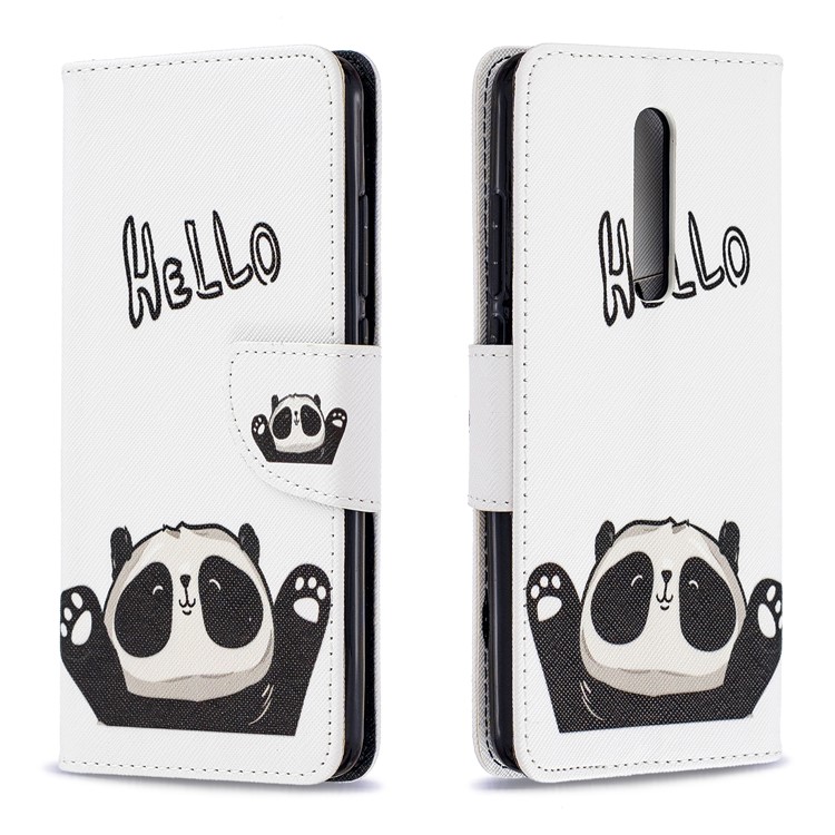 Pattern Printing Wallet Stand Flip Leather Protective Case for Xiaomi Redmi K20/Mi 9T/K20 Pro/Mi 9T Pro - Hello Panda-4