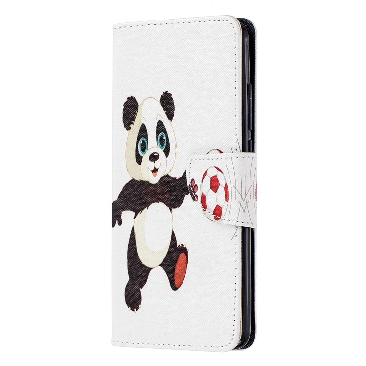 Pattern Printing Wallet Stand Flip Leather Protective Case for Xiaomi Redmi K20/Mi 9T/K20 Pro/Mi 9T Pro - Panda Playing Football-2