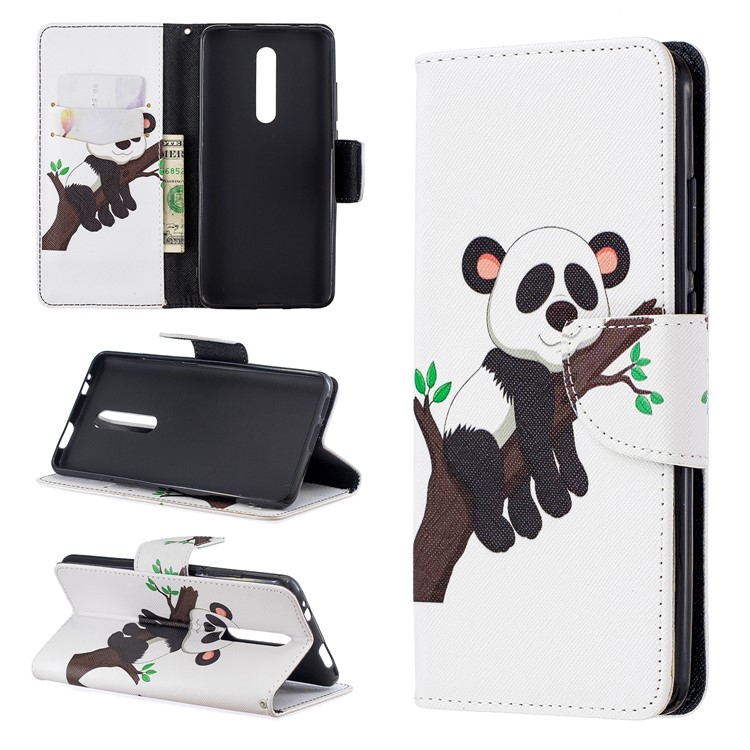 Pattern Printing Wallet Stand Flip Leather Protective Case for Xiaomi Redmi K20/Mi 9T/K20 Pro/Mi 9T Pro - Sleeping Panda-1