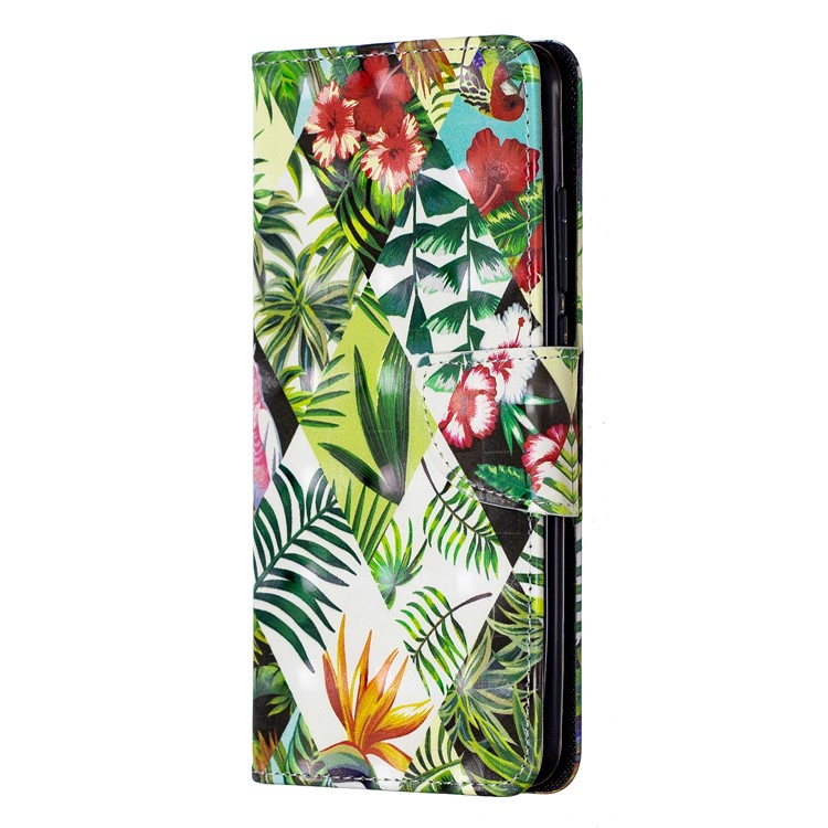 Pattern Printing Light Spot Decor Leather Wallet Case for Xiaomi Redmi K20 / Mi 9T / Redmi K20 Pro / Mi 9T Pro - Leaves-2