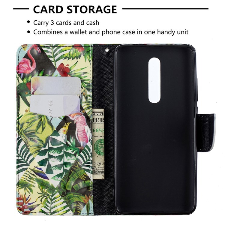Pattern Printing Light Spot Decor Leather Wallet Case for Xiaomi Redmi K20 / Mi 9T / Redmi K20 Pro / Mi 9T Pro - Leaves-6