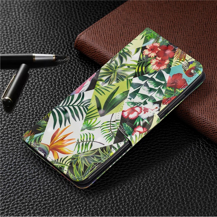 Pattern Printing Light Spot Decor Leather Wallet Case for Xiaomi Redmi K20 / Mi 9T / Redmi K20 Pro / Mi 9T Pro - Leaves-7