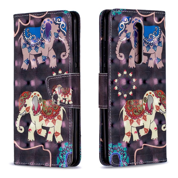Pattern Printing Light Spot Decor Leather Wallet Case for Xiaomi Redmi K20 / Mi 9T / Redmi K20 Pro / Mi 9T Pro - Elephant-4