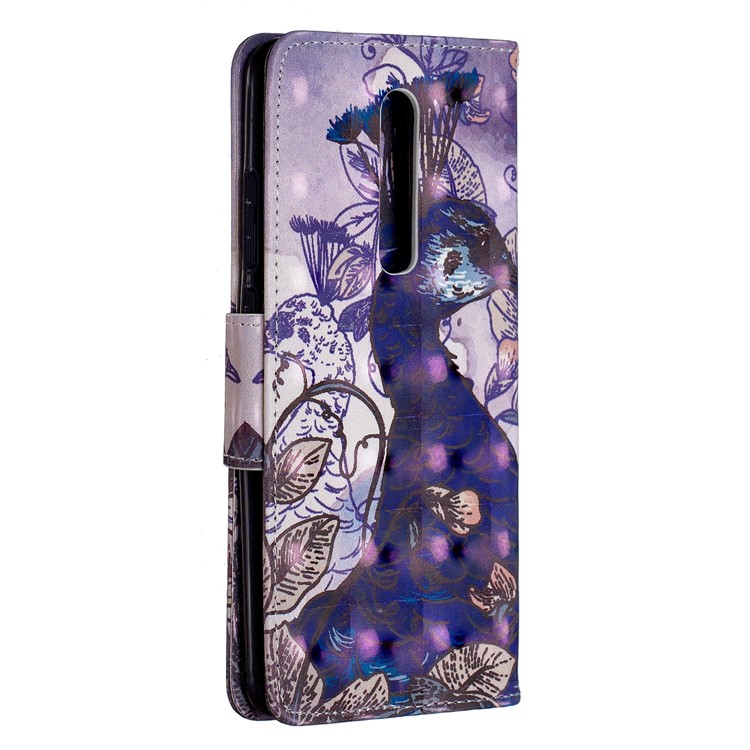 Pattern Printing Light Spot Decor Leather Wallet Case for Xiaomi Redmi K20 / Mi 9T / Redmi K20 Pro / Mi 9T Pro - Peacock-3