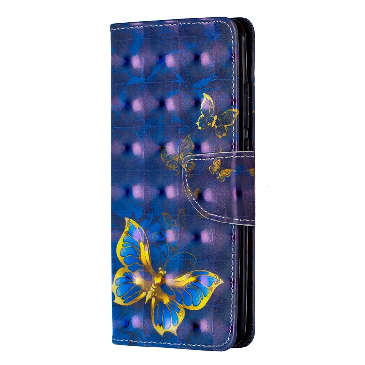 Pattern Printing Light Spot Decor Leather Wallet Case for Xiaomi Redmi K20 / Mi 9T / Redmi K20 Pro / Mi 9T Pro - Blue Butterfly-2