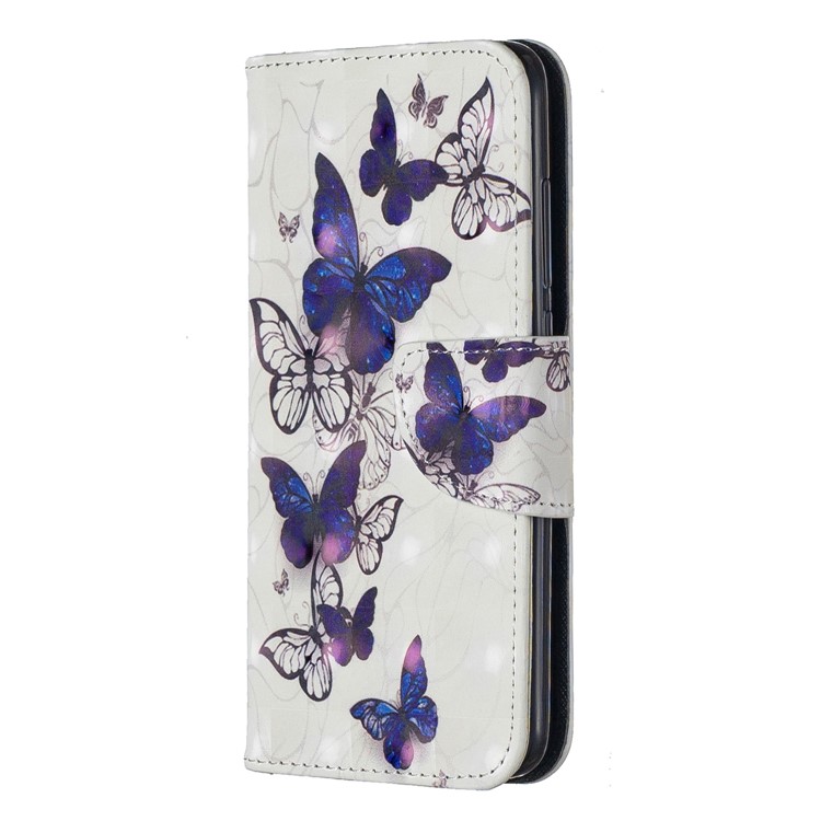 Pattern Printing Light Spot Decor Leather Wallet Stand Case for Xiaomi Redmi 7A - Beautiful Butterfly-2