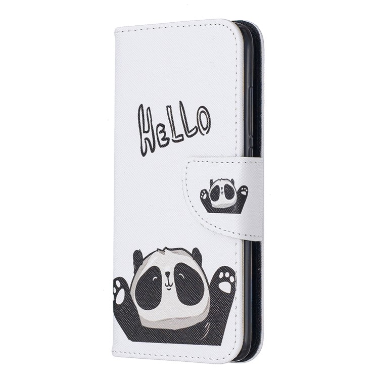 Pattern Printing Leather Wallet Stand Case for Xiaomi Redmi 7A - Cute Panda-2