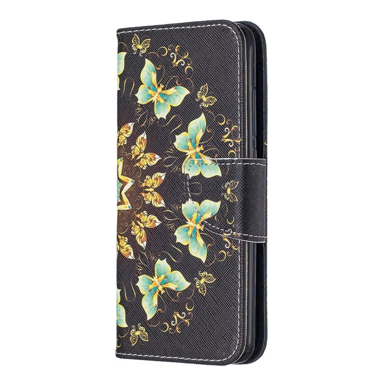 Pattern Printing Leather Wallet Stand Case for Xiaomi Redmi 7A - Colorized Butterfly-2