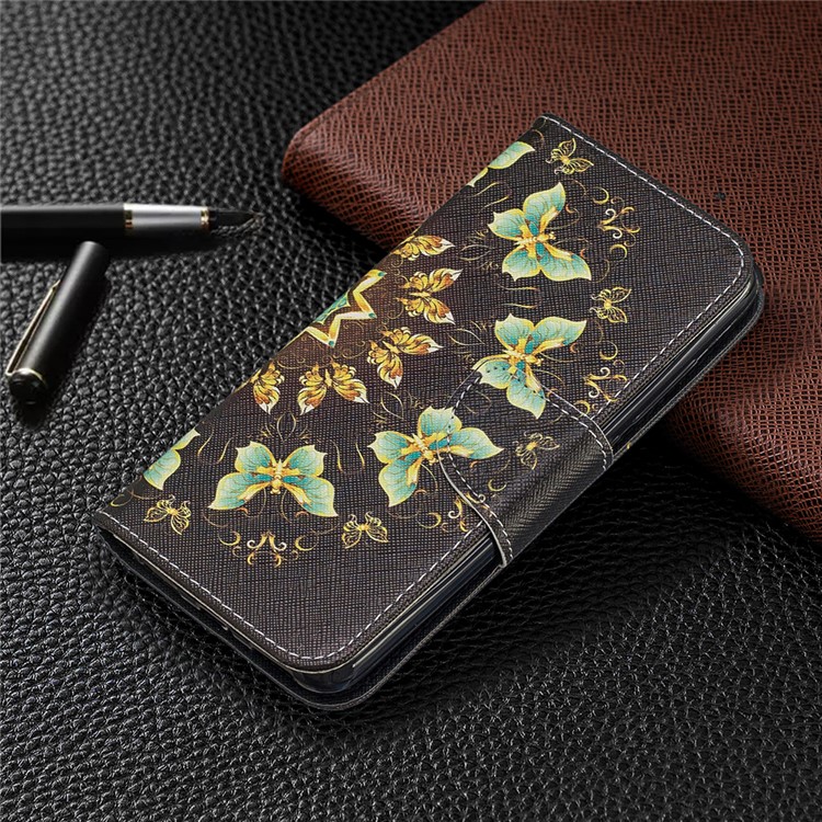 Pattern Printing Leather Wallet Stand Case for Xiaomi Redmi 7A - Colorized Butterfly-7