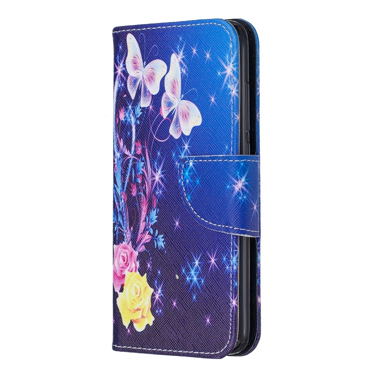 Pattern Printing Leather Wallet Case for Xiaomi Redmi 7A - Elegant Butterflies-2