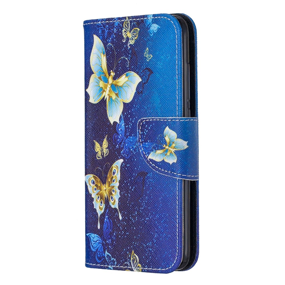 Pattern Printing Leather Wallet Case for Xiaomi Redmi 7A - Butterfly Pattern-2