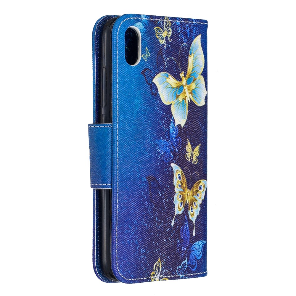 Pattern Printing Leather Wallet Case for Xiaomi Redmi 7A - Butterfly Pattern-3