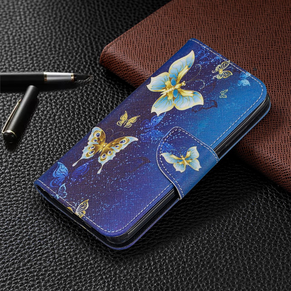 Pattern Printing Leather Wallet Case for Xiaomi Redmi 7A - Butterfly Pattern-7