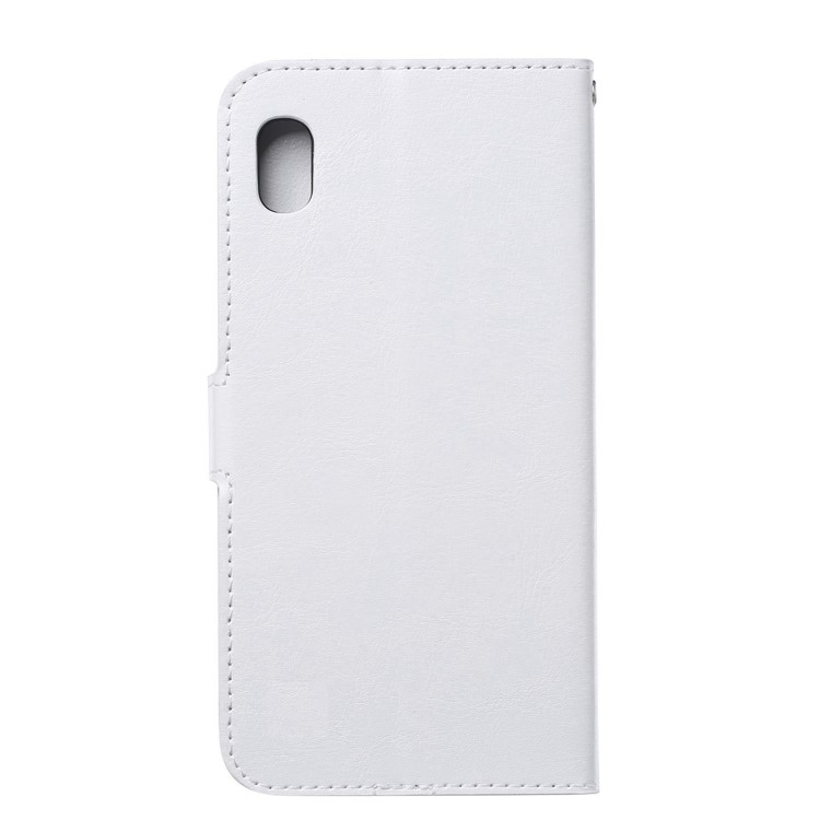 Crazy Horse Texture Wallet Leather Protection Case for Xiaomi Redmi 7A - White-3