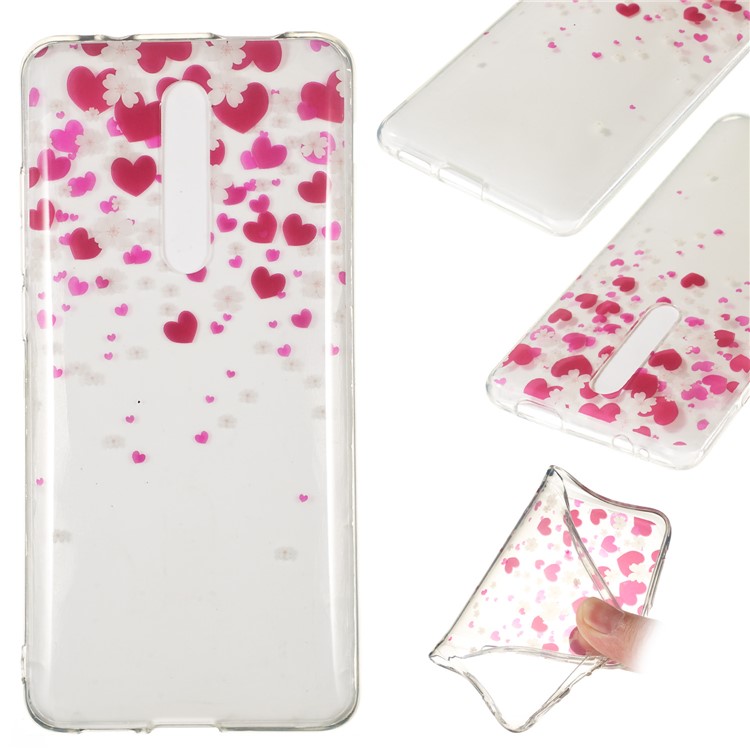 Pattern Printing IMD TPU Phone Covering Case for Xiaomi Redmi K20 / Mi 9T / K20 Pro / Mi 9T Pro - Hearts-1