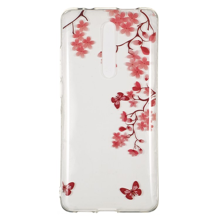 Pattern Printing IMD TPU Phone Covering Case for Xiaomi Redmi K20 / Mi 9T / K20 Pro / Mi 9T Pro - Red Flowers-2