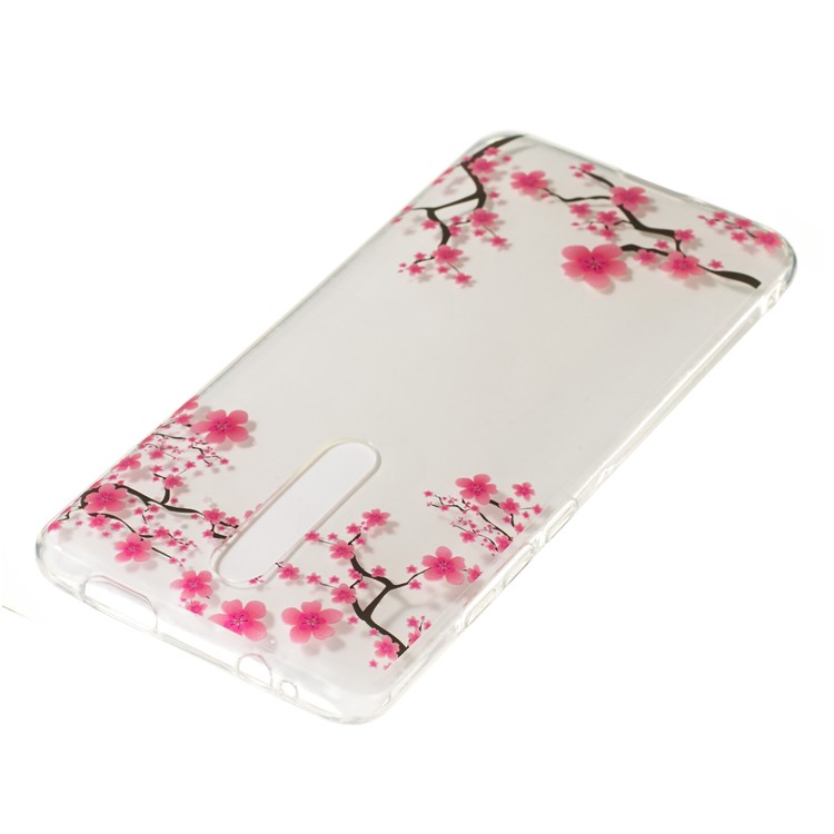 Pattern Printing IMD TPU Phone Covering Case for Xiaomi Redmi K20 / Mi 9T / K20 Pro / Mi 9T Pro - Pink Flowers-3