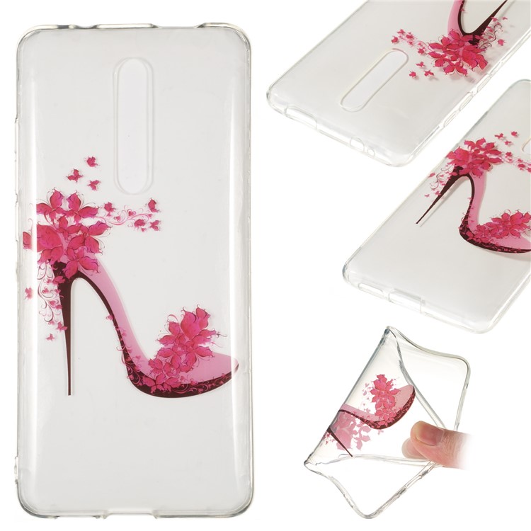 Pattern Printing IMD TPU Phone Covering Case for Xiaomi Redmi K20 / Mi 9T / K20 Pro / Mi 9T Pro - High-heeled Shoe-1